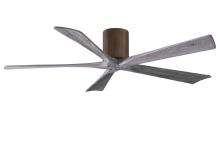 Matthews Fan Company IR5H-WN-BW-60 - Irene-5H five-blade flush mount paddle fan in Walnut finish with 60” solid barn wood tone blades