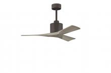 Matthews Fan Company NK-TB-GA-42 - Nan 6-speed ceiling fan in Textured Bronze finish with 42” solid gray ash tone wood blades