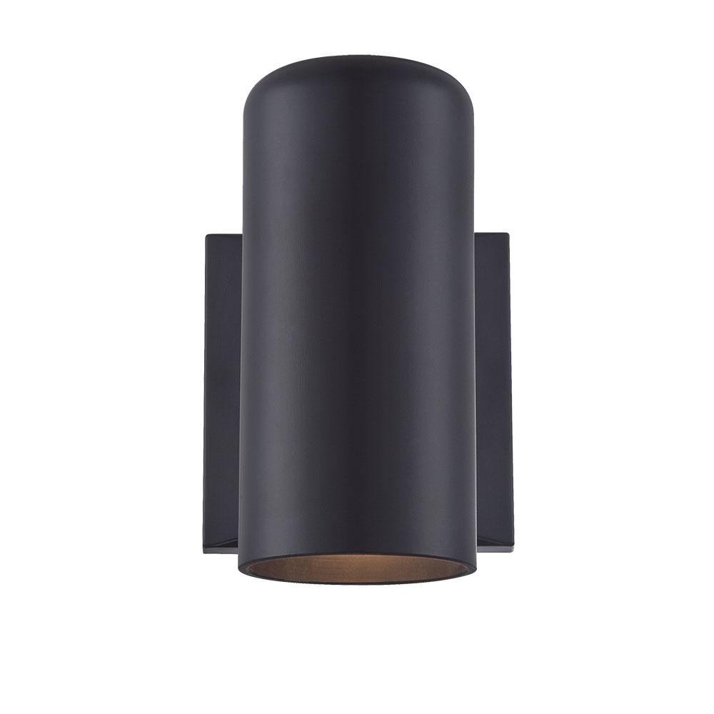 Wall Sconces Collection Wall-Mount 1-Light Outdoor Matte Black Light Fixture