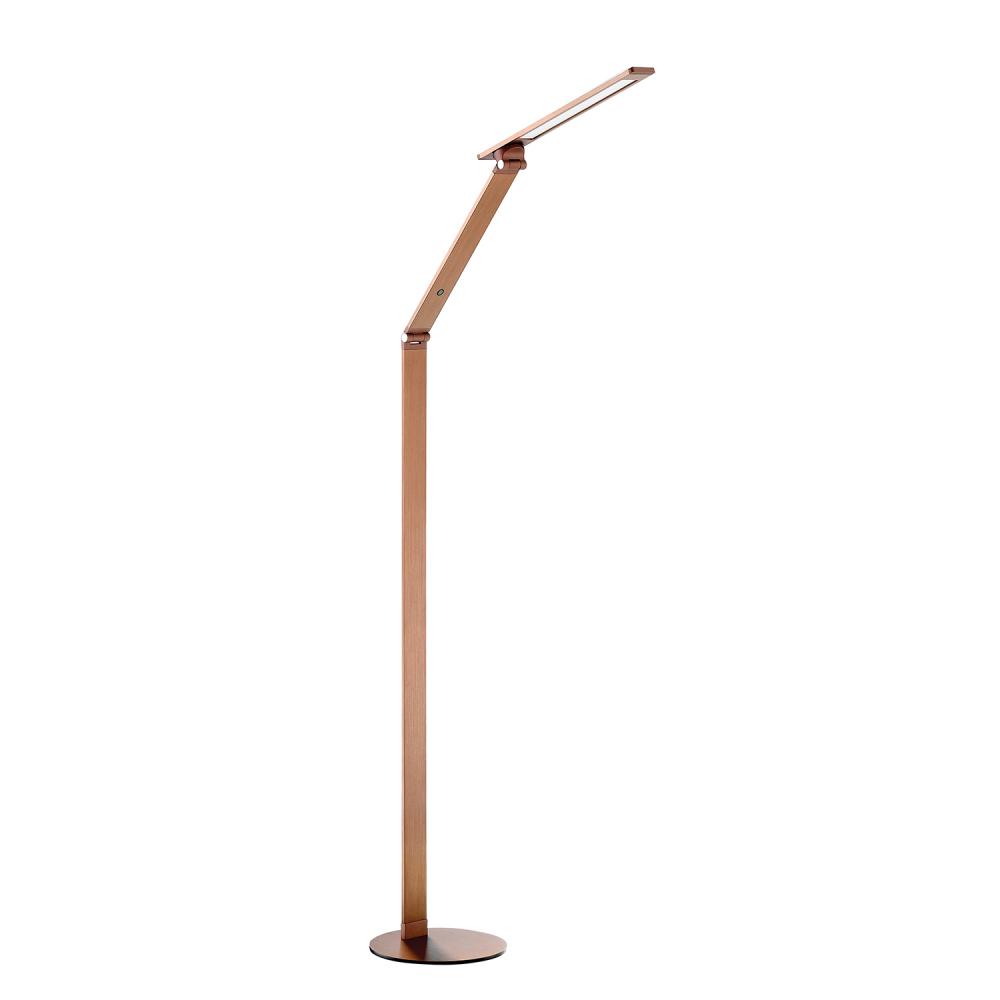 JEXX 54 in. Russet Bronze LED Floor Lamp