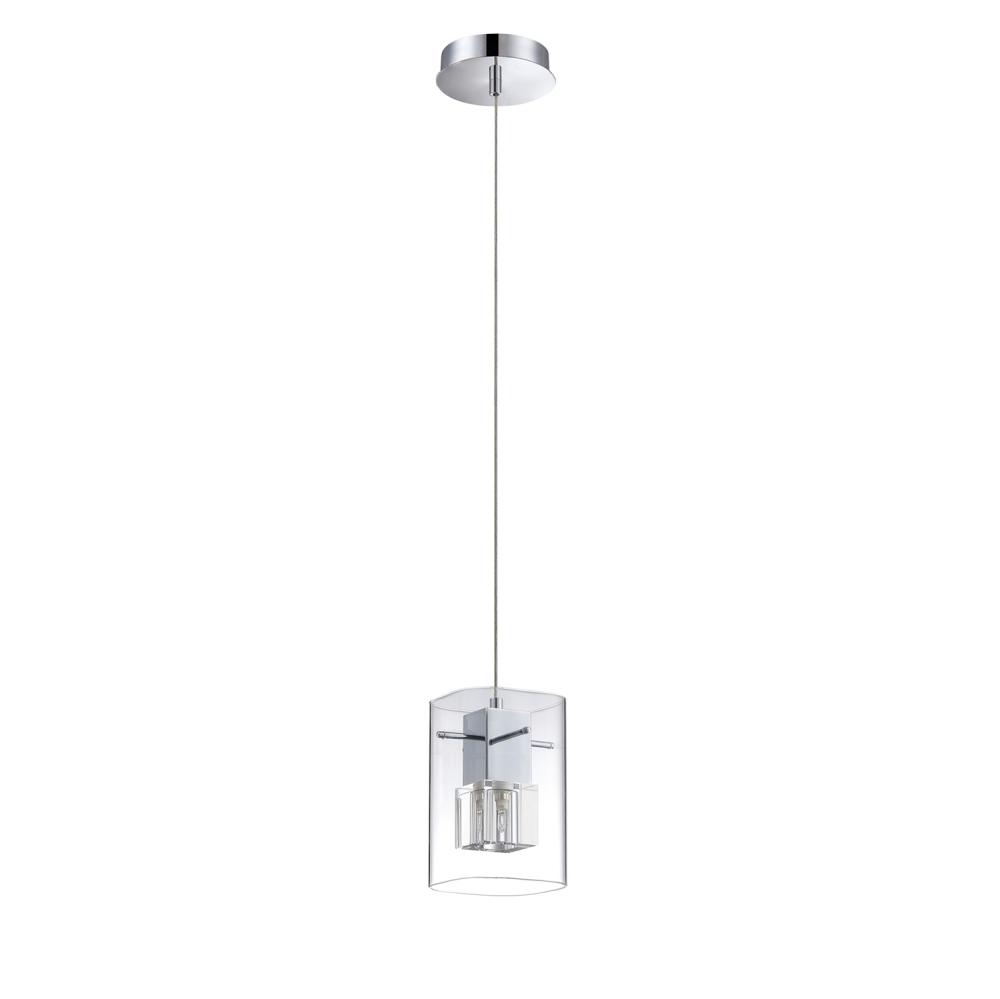 METRO series 1-Light Chrome Pendant