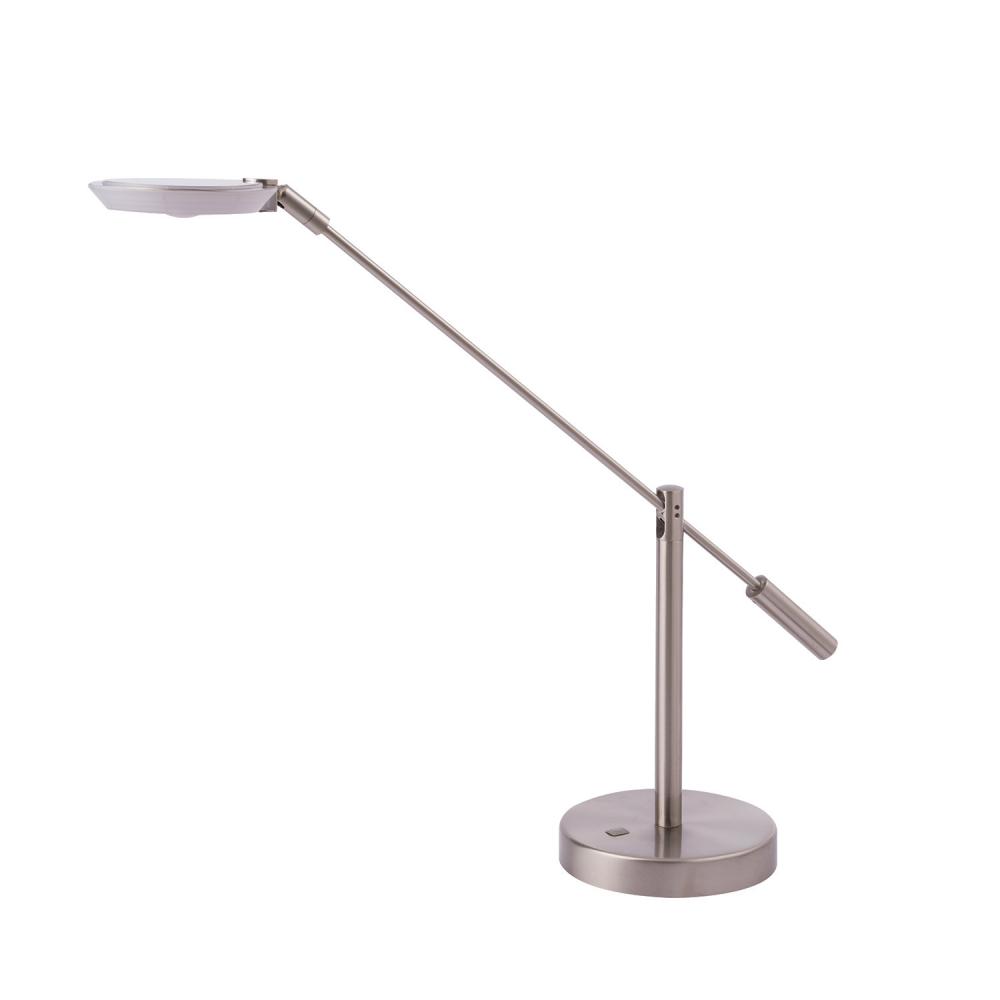 IGGY Satin Nickel Desk Lamp