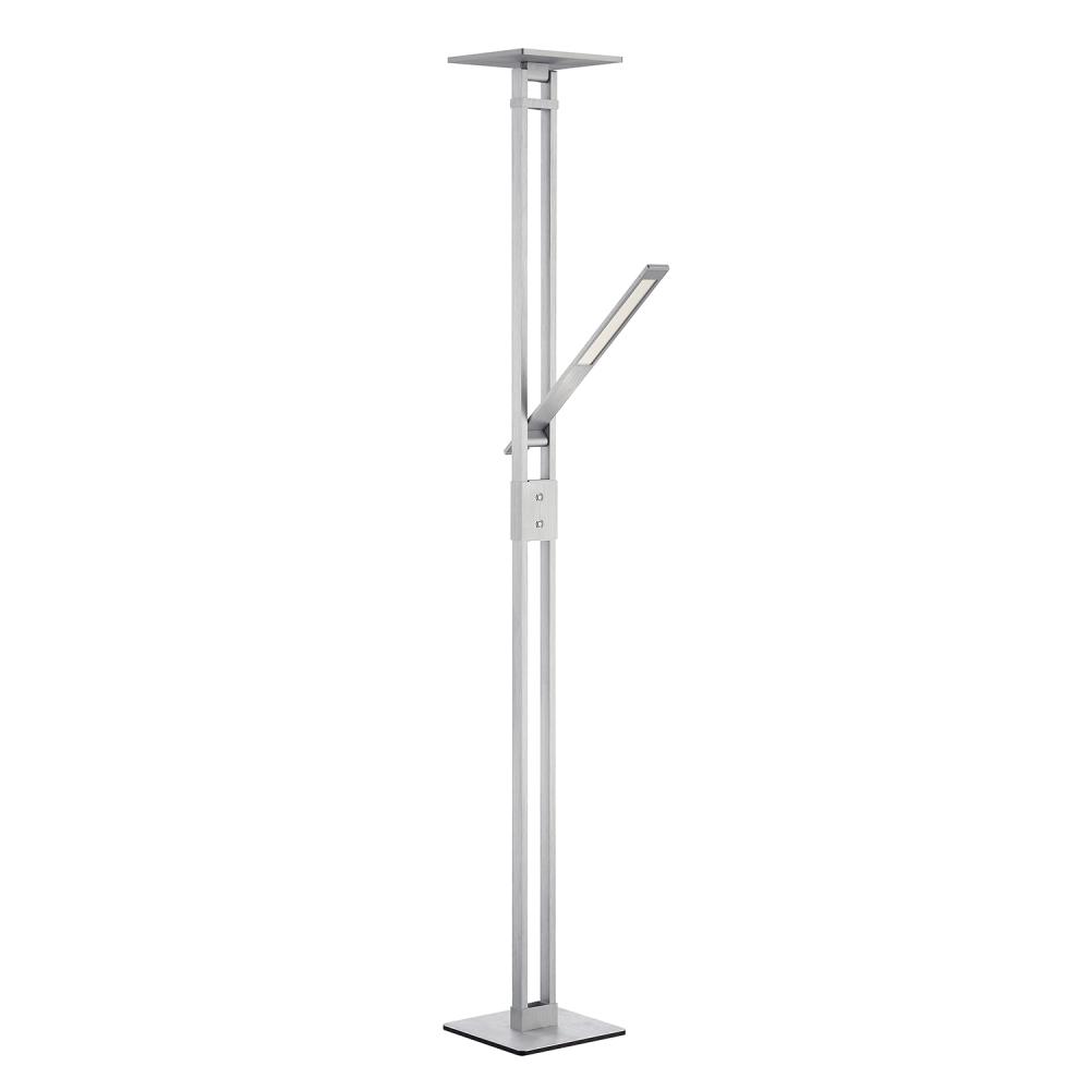 VARR Brushed Aluminum Torchiere
