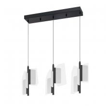 Kendal PF321-9LBR-BLK - PHAEDRA 9-Light LED Pendant Bar