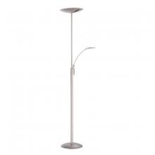 Kendal TC4090-SN - SPLITZ 72 in. Satin Nickel LED Torchiere Floor Lamp with Reading Light