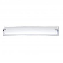Kendal VF2500WH-5L-CH - PARAMOUNT 5-Light Chrome Vanity Light with White Glass