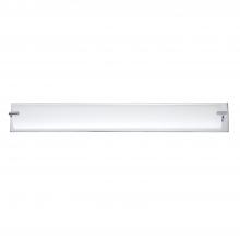 Kendal VF2500WH-6L-CH - PARAMOUNT 6-Light Chrome Vanity Light with White Glass