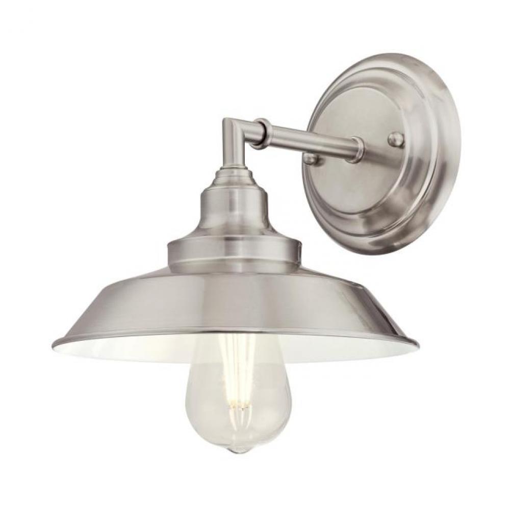 Westinghouse 6354200 Iron Hill One-Light Indoor Pendant Brushed Nickel Finish with Metal Shade Westinghouse Lighting