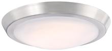 Westinghouse 6107300 - 11 in. 20W LED Flush Brushed Nickel Finish Frosted Acrylic Shade