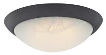 Westinghouse 6308900 - 11 in. 15W LED Flush Oil Rubbed Bronze Finish White Alabaster Glass