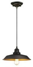 Westinghouse 6344700 - Pendant Oil Rubbed Bronze Finish with Highlights