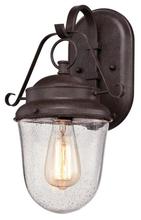 Westinghouse 6348400 - Wall Fixture Aged Brown Finish Clear Seeded Glass