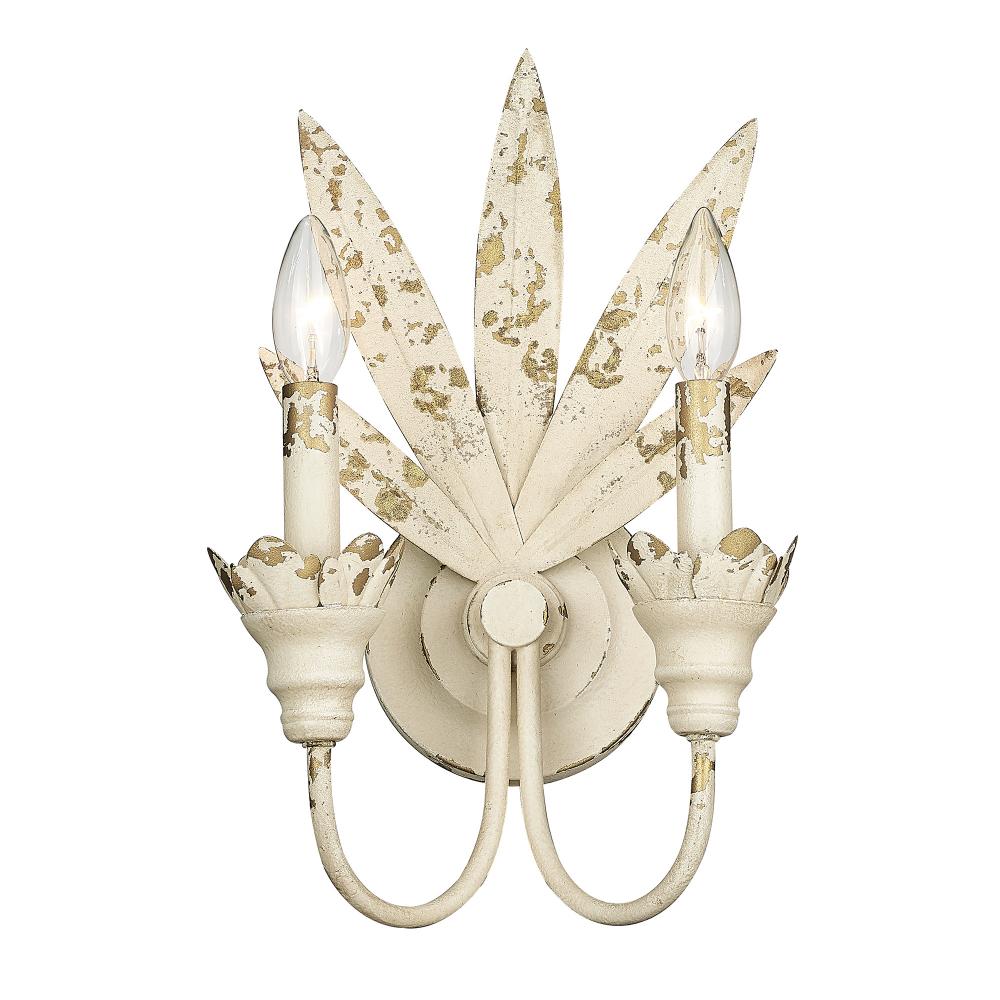 Lillianne 2 Light Wall Sconce in Antique Ivory
