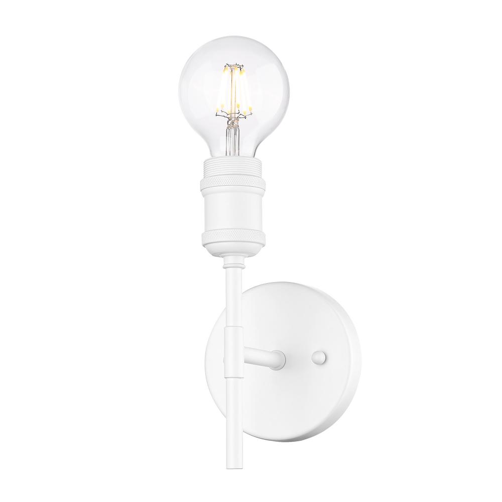 Axel WHT 1 Light Wall Sconce in Matte White