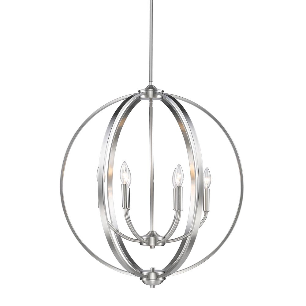 Colson PW 6 Light Chandelier in Pewter