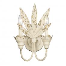 Golden 0846-2W AI - Lillianne 2 Light Wall Sconce in Antique Ivory