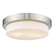 Golden 1270-13 PW - Multi-Family Flush Mount in Pewter with Opal Glass