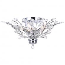 CWI Lighting 5206C22C - Ivy 6 Light Flush Mount With Chrome Finish