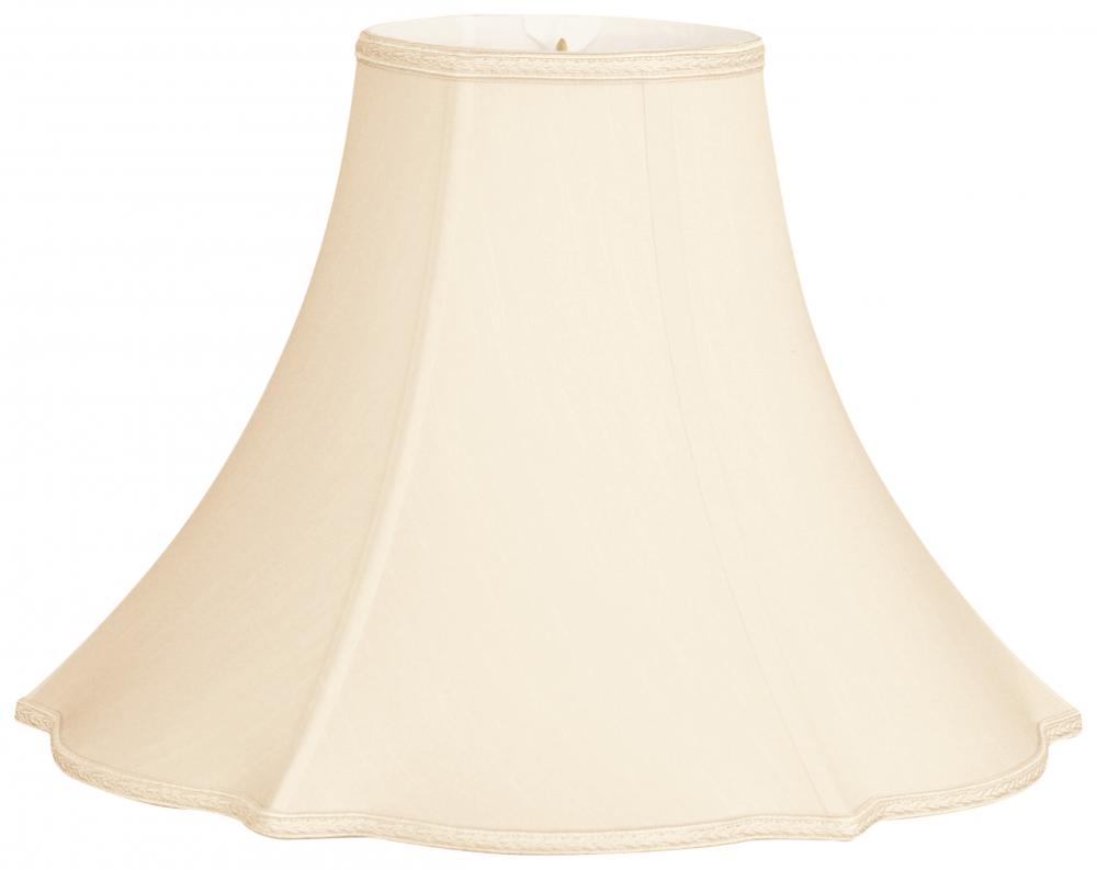 Scallop Bottom Designer Lampshade with Round Top