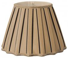 Royal Designs, Inc. DS-2-16AGL/BLK - Pleated Designer Lampshade