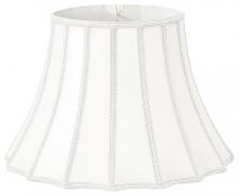 Royal Designs, Inc. DS-23-16WH - Designer Lampshade with Vertical Piping