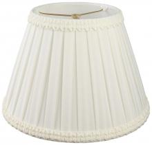 Royal Designs, Inc. DS-48-8WH - Pleated Designer Lampshade Ruffled