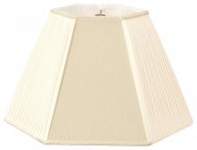 Royal Designs, Inc. DS-56-12BG/EG - Honey Beige Designer Lampshade with Off White Pleats