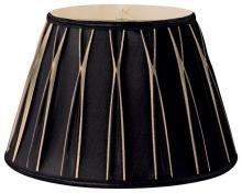 Royal Designs, Inc. DS-7-14BLK/AGL - Designer Lampshade with Folded Pleat