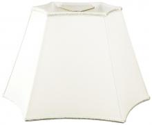 Royal Designs, Inc. DS-81-10WH - 6-Sided Designer Lampshade with Curved Bottom