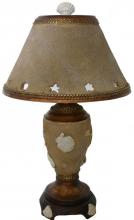 Royal Designs, Inc. LC-7008 - Seashell Transitional Hand Painted Polyresin Mini Lamp.