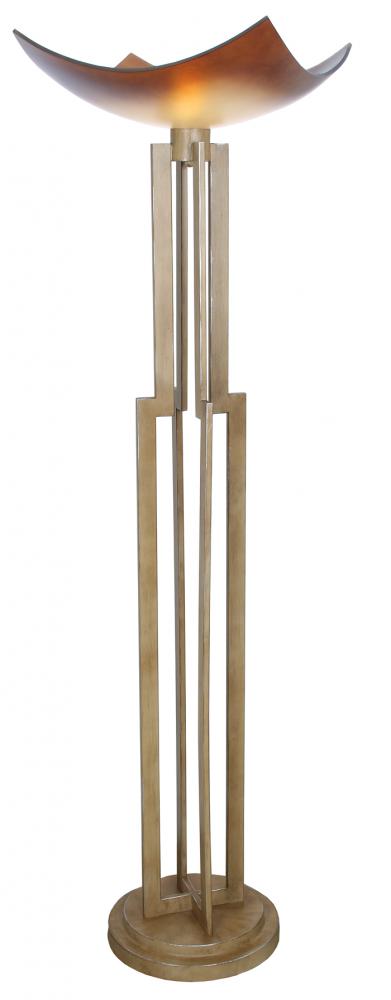 On Style, Floor Lamp Torchiere 74" H.