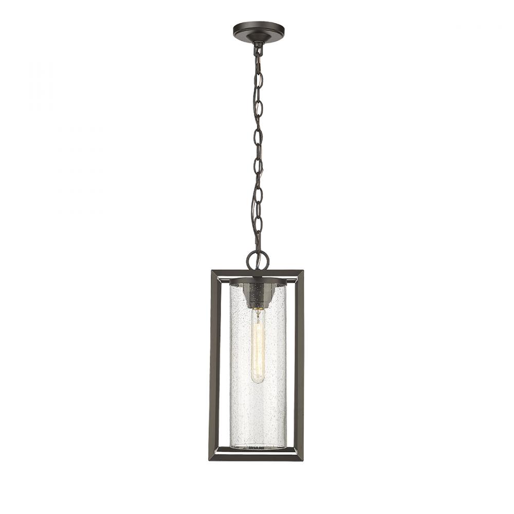 Wheatland 1-Light Outdoor Hanging Lantern Powder Coated Bronze