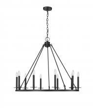 Millennium 46710-MB - Florence 1 - Light Chandelier Ceiling Light Matte Black