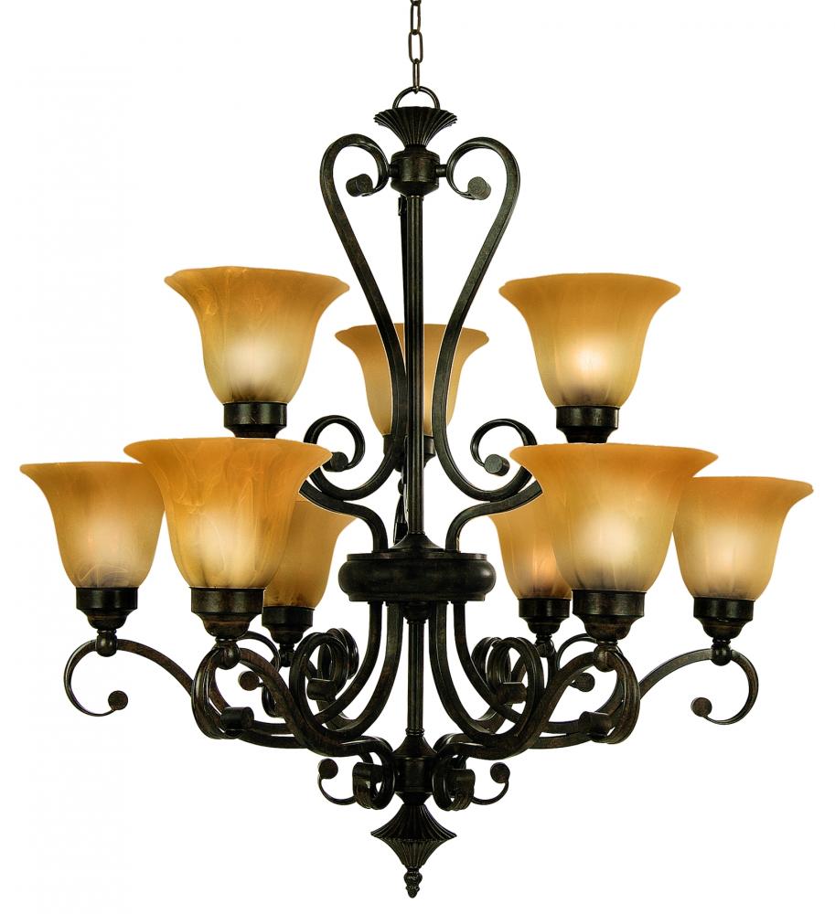 Bronze Up Chandelier