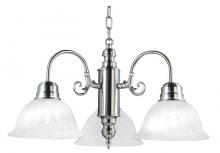 Yosemite Lighting 1433-3SN - Nickel Down Chandelier