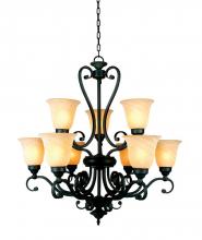 Yosemite Lighting 82139-3+6EC - Up Chandelier