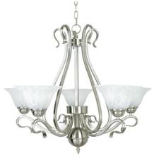 Yosemite Lighting 8735-5SN - Nickel Up Chandelier