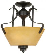 Yosemite Lighting 92721-3VB - Bronze Bowl Semi-Flush Mount