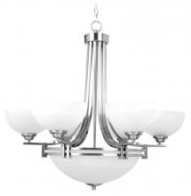 Yosemite Lighting 98339-6+3SN - Nickel Up Chandelier