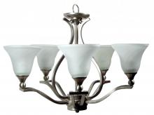 Yosemite Lighting FL9935-5SN - Nickel Up Chandelier