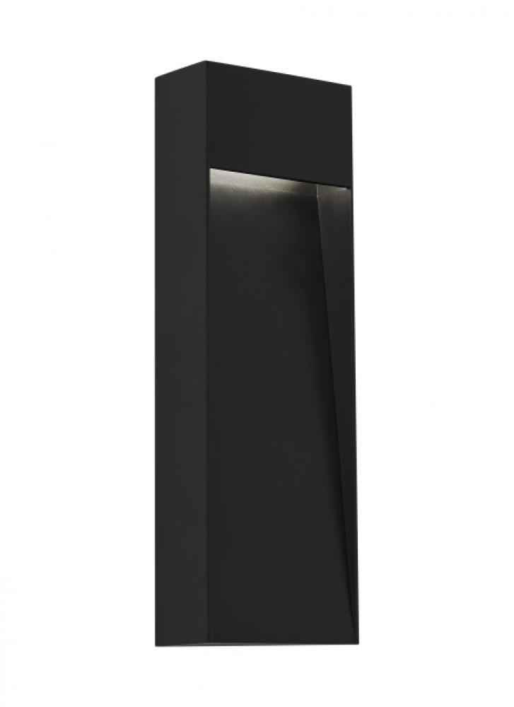 Modern Inga dimmable LED 15 Outdoor Wall Sconce Light in a Black finish