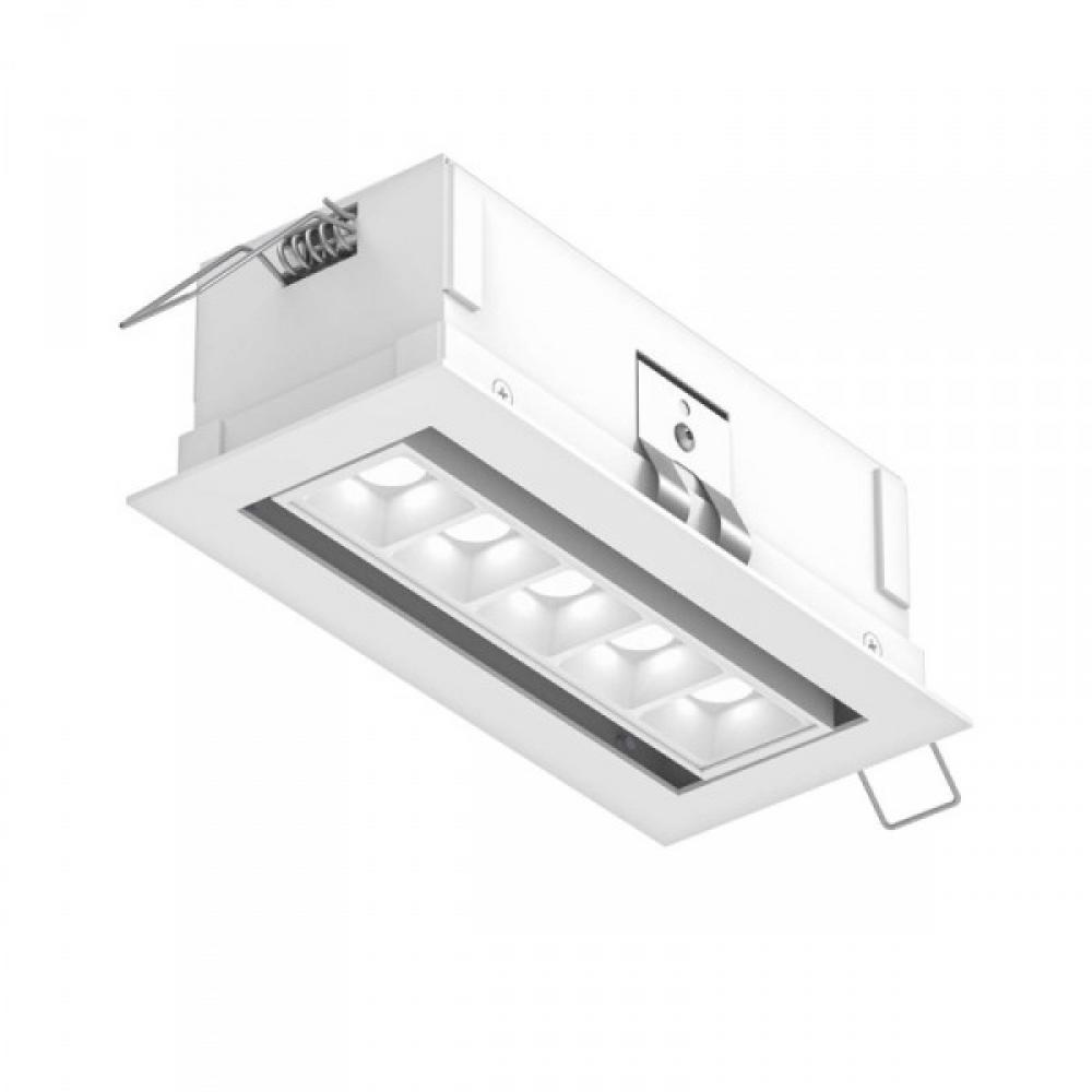5 Light Microspot Adjustable LED Recessed Down Light