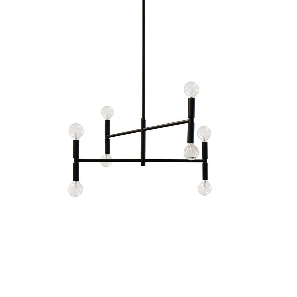 8LT Incandescent Chandelier, MB