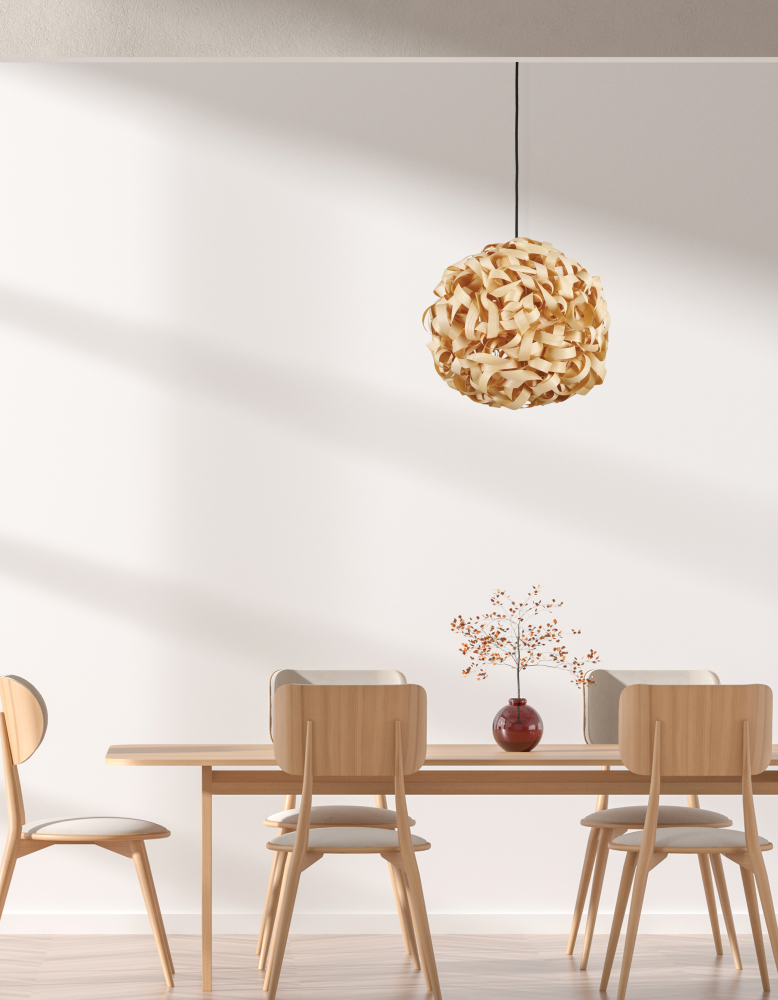 1LT Incandescent Bamboo Pendant, MB