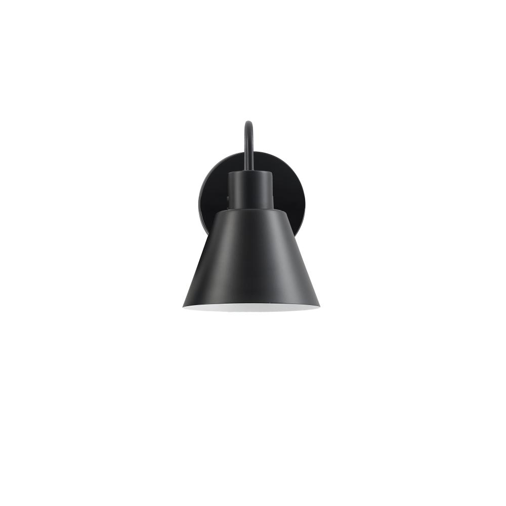 1 Light Wall Sconce in Matte Black