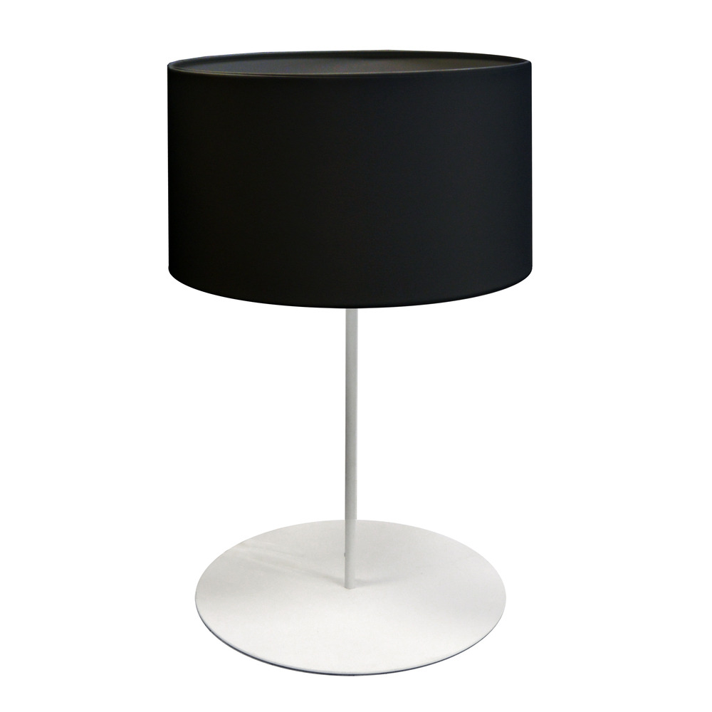 1LT Drum Table Lamp w/  JTone Black Shade