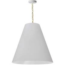 Dainolite ANA-L-AGB-790 - 1LT Anaya Large Pendant,  AGB w/ WH Shade