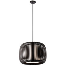 Dainolite MIA-181P-797 - 1LT Pendant Slit Shade JTone Black Black