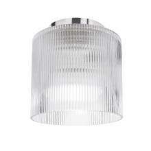 Dainolite NAD-71FH-PC-FL - 1 Light Flush Mount in Polished Chrome w/ Fluted Glass