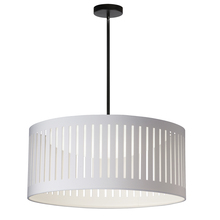 Dainolite SDLED-20P-MB-WH - 22W Slit Drum Pendant, MB with WH Shade